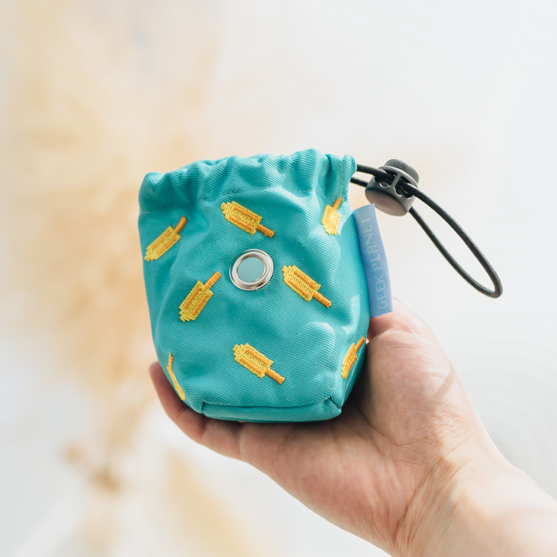 Pet goes out to shovel poop bag dog poop bag pick up poop bag pick up toilet walk dog pick up poop bag: Scarlet