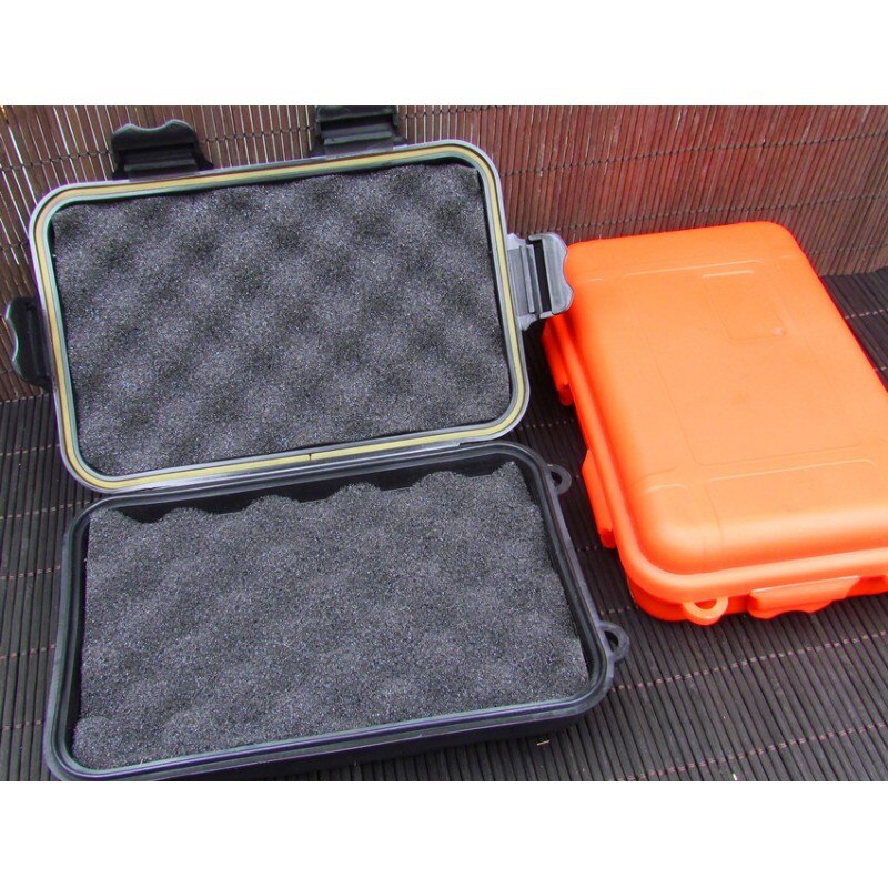2 Pcs Small Waterproof Case With Foam – Small Dry Box Waterproof, Shockproof Drybox 4.92x2.95x1.53", Compact & Easy To Carry Camping Survival Kit