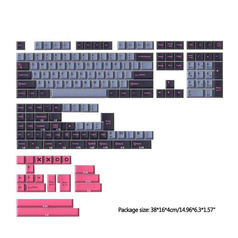 173 pcs keycaps gmk double shot keycap diy for cherry mx mechanical keyboard  t84c