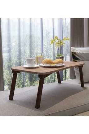 Laptop Coffee Table Working Breakfast Table Walnut, Foldable Multipurpose Table Seat Coffee Mat