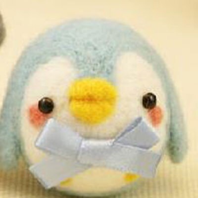 Jiwuo okrągłe lalki DIY wełna filcowanie igłą pakiet materiałów wełna filc rękodzieło szturchać zestaw zestaw robić rękodzieła filcowanie igłą kreatywny prezent: pingwin