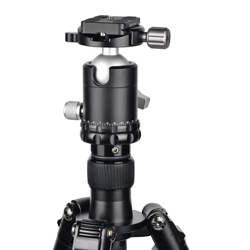 Angle réglable de tête de monopode de tête de boule de trépied d'alliage d'aluminium de X-36S avec la poche de stockage 2 Mini clé pour la tête de boule