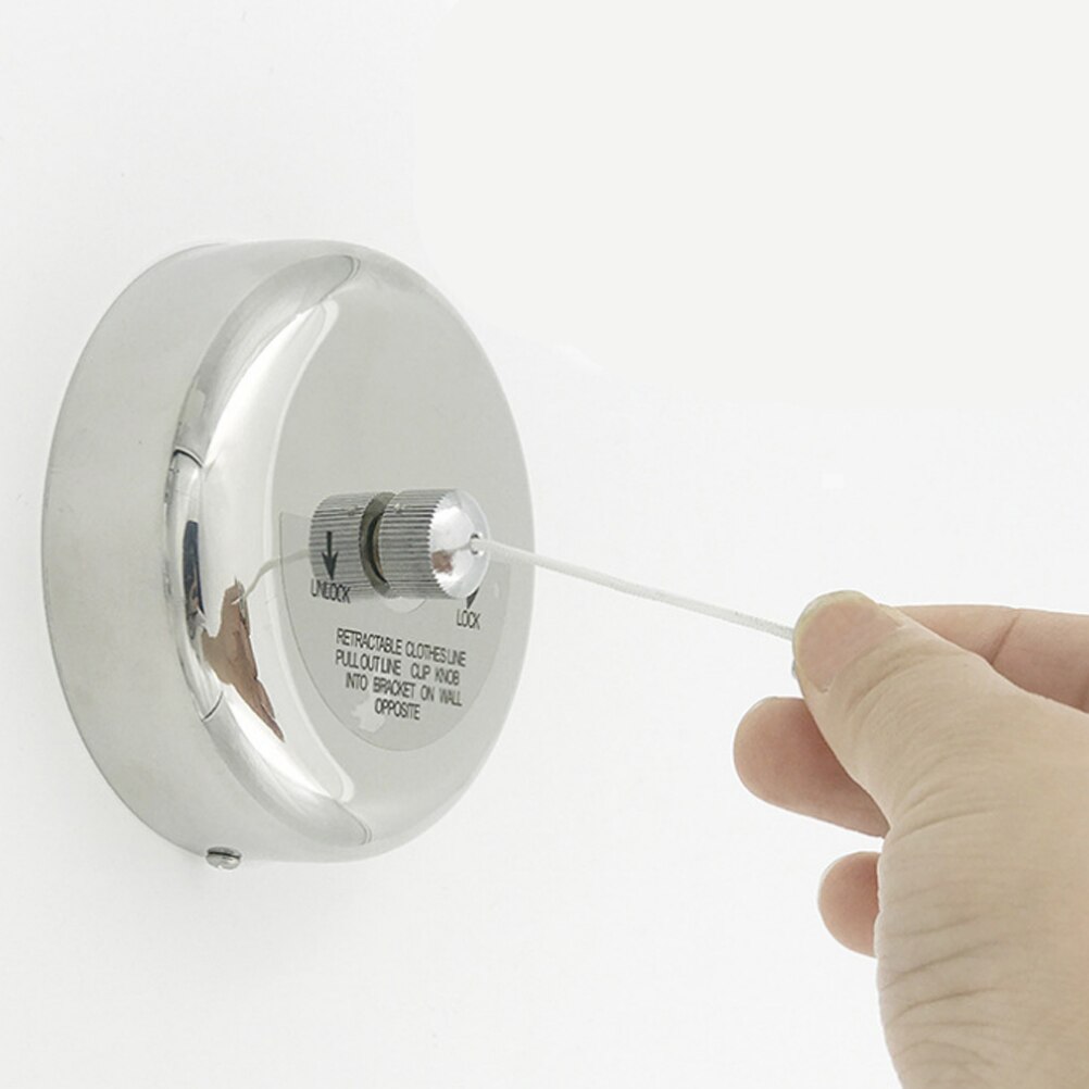 1Pc 2.8Meter Laundry Clotheslines String Retractable Clothing Wire for Bathroom