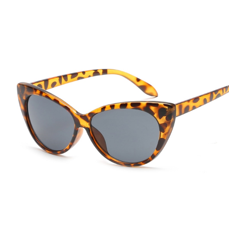 Cat eye zonnebril dames merk luxe zonnebrillen voor dames luipaard kleine tinten vrouwelijke dame