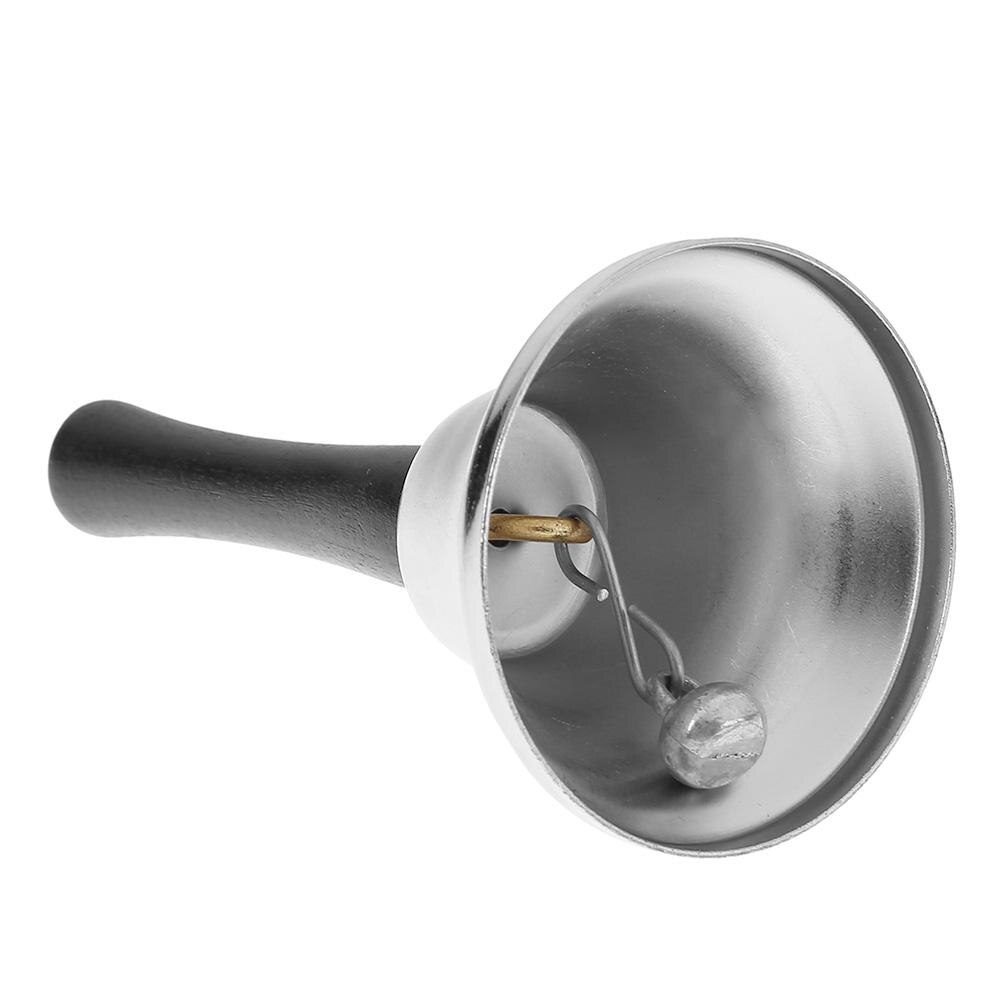 2 Colors Metal Hand Bell Gold Silver Christmas Xmas Necessity Year Party Celebrate Rattle Tool Decoration Supplies Accessory: Silver