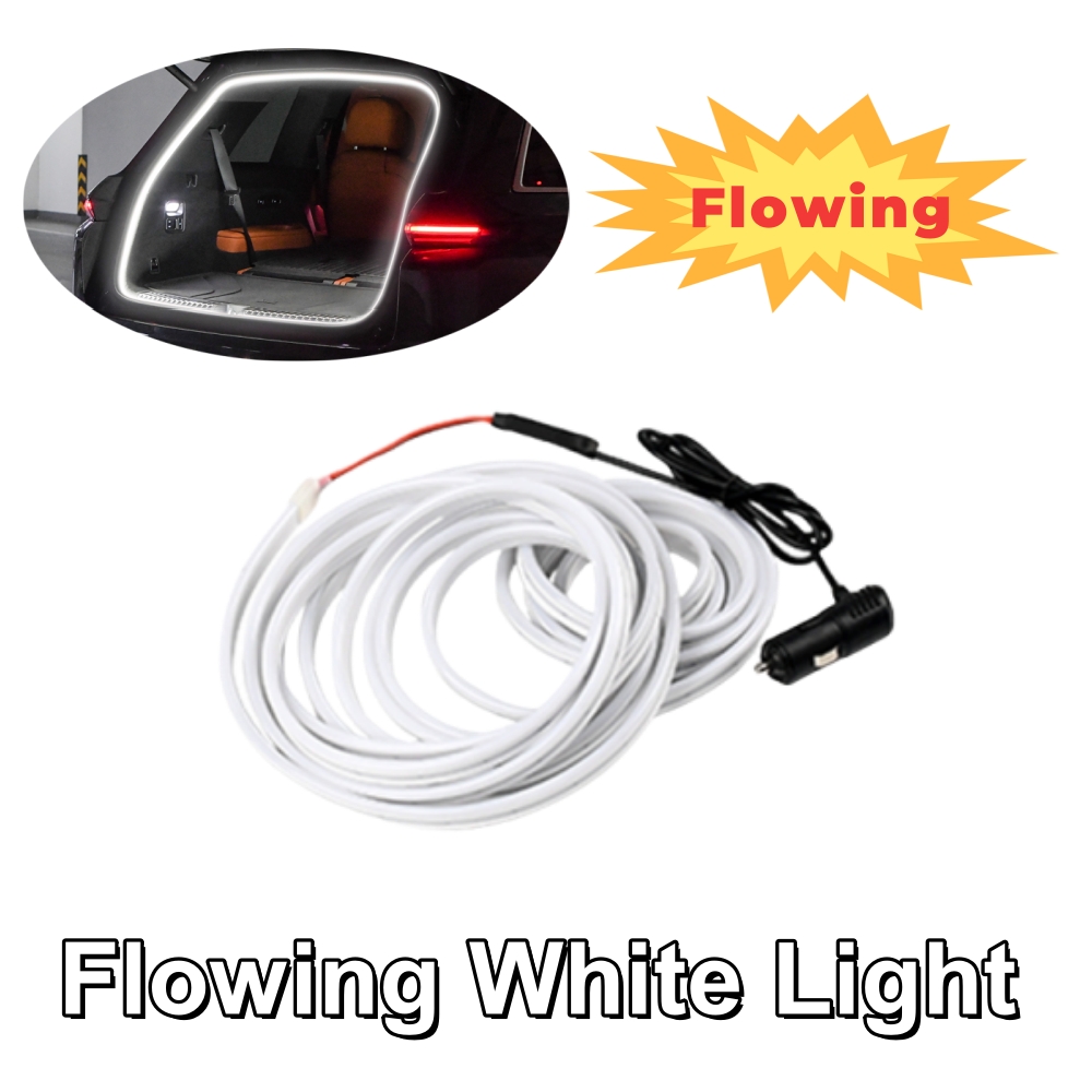 Iluminación ambiental para coche, tira de luces para maletero, iluminación ambiental de 12V, tira decorativa de inducción magnética, iluminación LED para Interior de coche: Verde