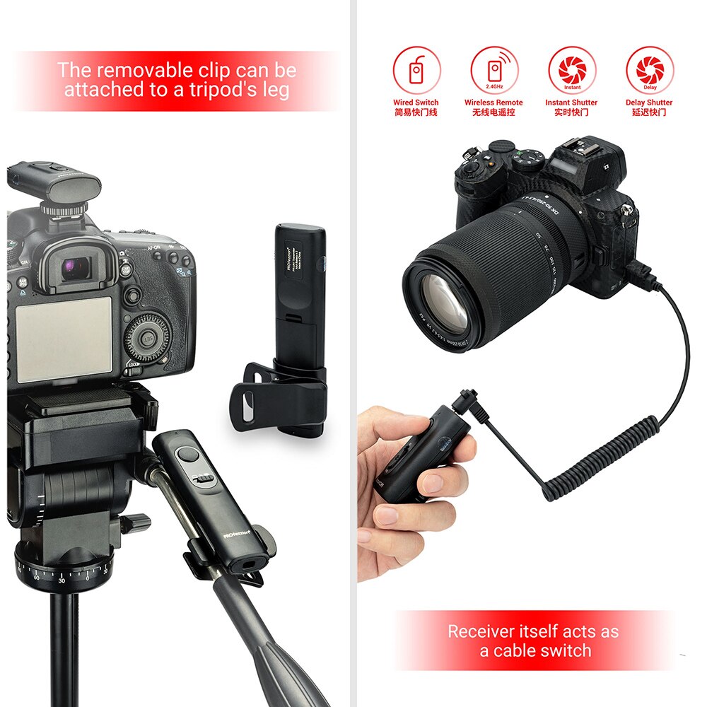Camera Wireless Remote Control Shutter Release Controller DSLR Accessories for Nikon D5 D4 D4s D3s D3 Replace MC-30/MC-36/MC-30A