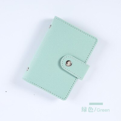 Vrouwen 26 Kaarten Slanke Pu Lederen Id Credit Card Functie 26 Kaart Kaarthouder Credit Kaarthouder Pasjeshouder Porte carte: green