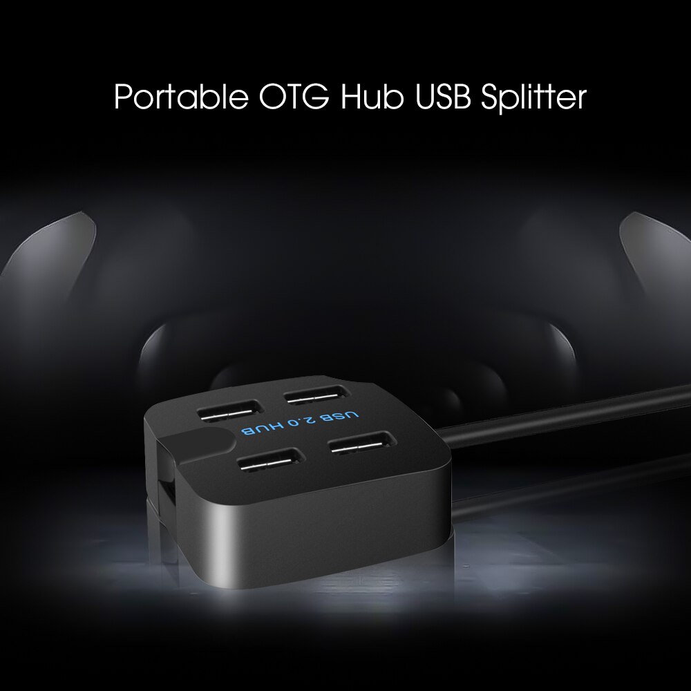 USB 2.0 USB3.0 Hub haute vitesse 4 ports Usb Hub USB séparateur adaptateur alimentation pour ordinateur portable Mac ordinateur de bureau avec support pour téléphone