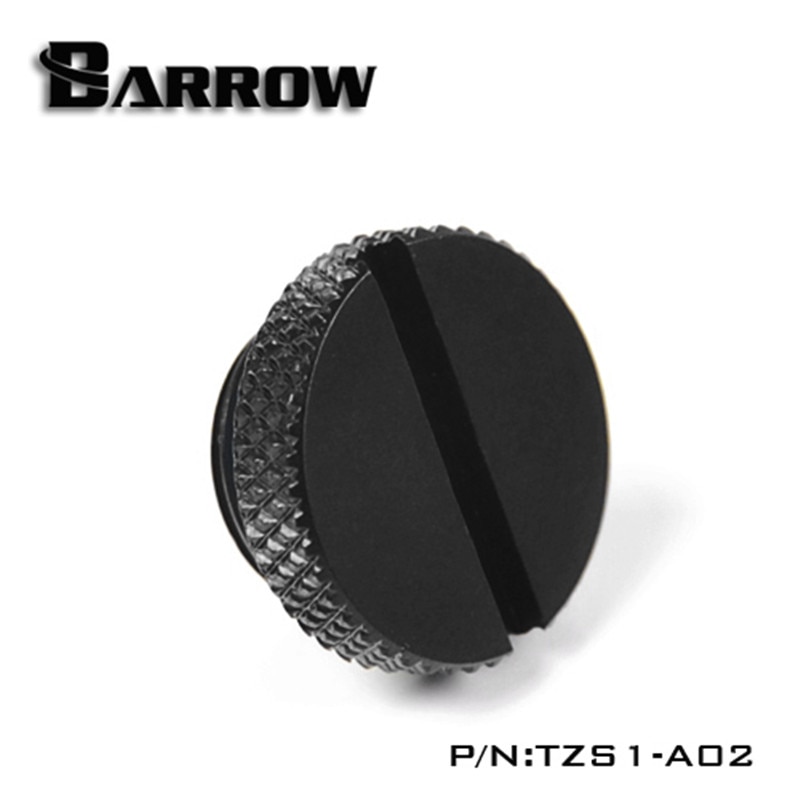 6PCS Barrow G1/4" Stop Plug Fitting - With Coin Slot For Water Cooling Transparent Black,Silver,White,Gold YKLZS1-T01 TZS1-A02