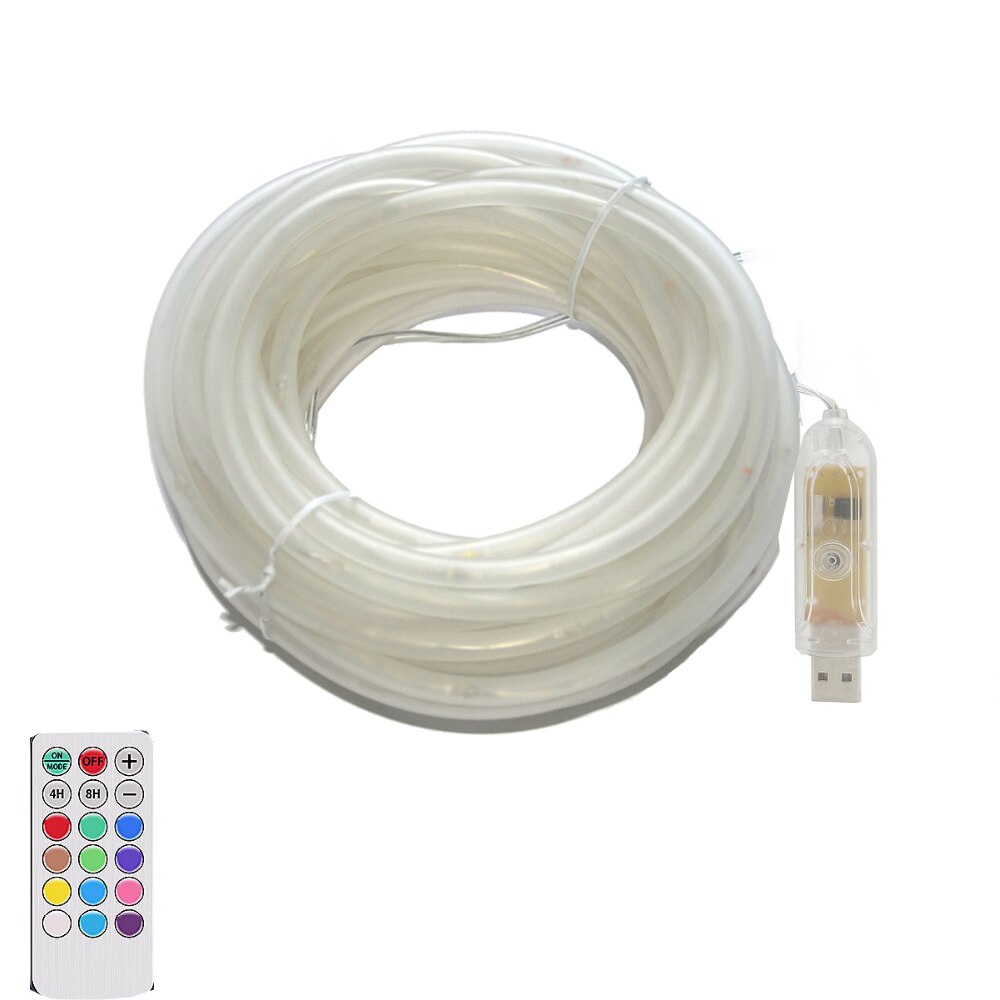 10M 20M Christmas Wedding Party Decoration Light WS2812B SK6812 IC Pixels RGB LED Fairy String Addressable Individually USB 5V: led tube light / 10m 100leds