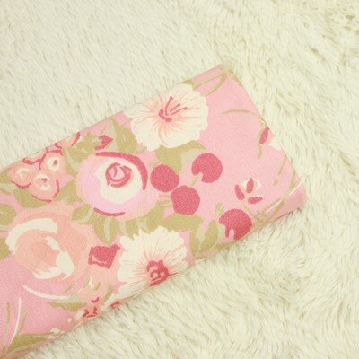 Demi-mètre 100% coton toile tissu grossier avec impression Europe du nord, fait à la main bricolage sac canapé oreiller tissu à coudre T620: color 18