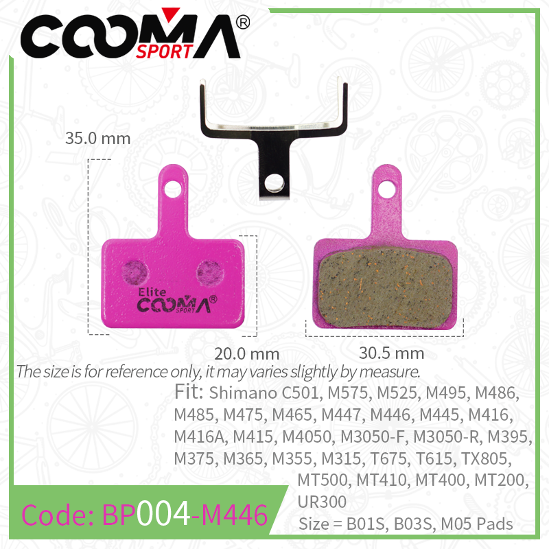 4 Pairs 8 PCS Ceramic Bicycle Brake Pads for SRAM Avid Shimano Magura Hayes Formula Hope ZOOM JAK Bike Caliper: WHITE