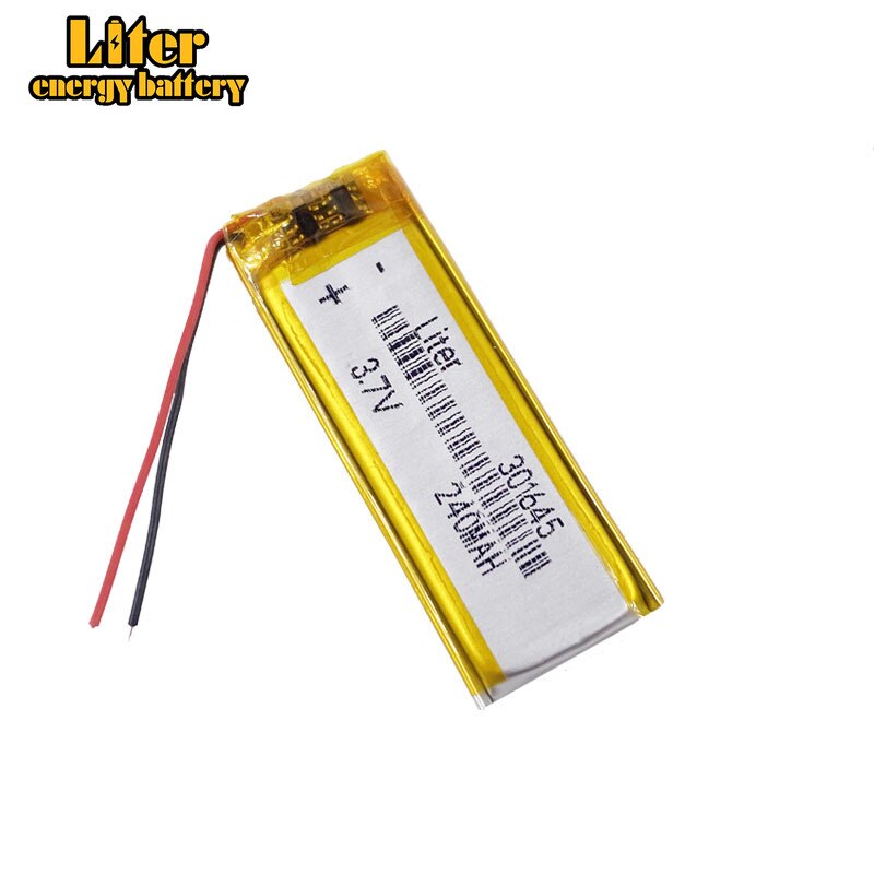 10 stück/lot 3.7v 301645 240 mah lithium-polymer-lipo-akkuzellen für  mp3 mp4 mp5 gps-, psp- und bluetooth-fähige mobiltelefone