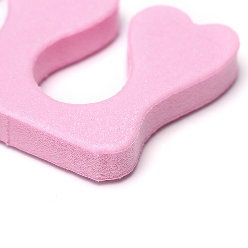 50 stk/pak pink nail art tæer separatorer fingre fødder svamp blød gel uv skønhedsværktøj polish manicure pedicure