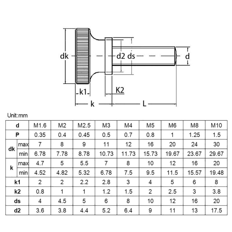 5/10/25/50pcs M2-M6 304 Rvs Kartelkop Hand Draai Gordijn Muur glas Slot DIN464 GB834 Duimschroef Bolt