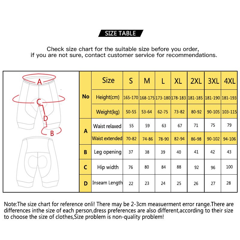 Degli uomini di Ciclismo pettorina corti montagna bicicletta Calzamaglie Traspirante gel Imbottito Triathlon corti pro Licra Bicicletta Pantaloni Culotte Ciclismo