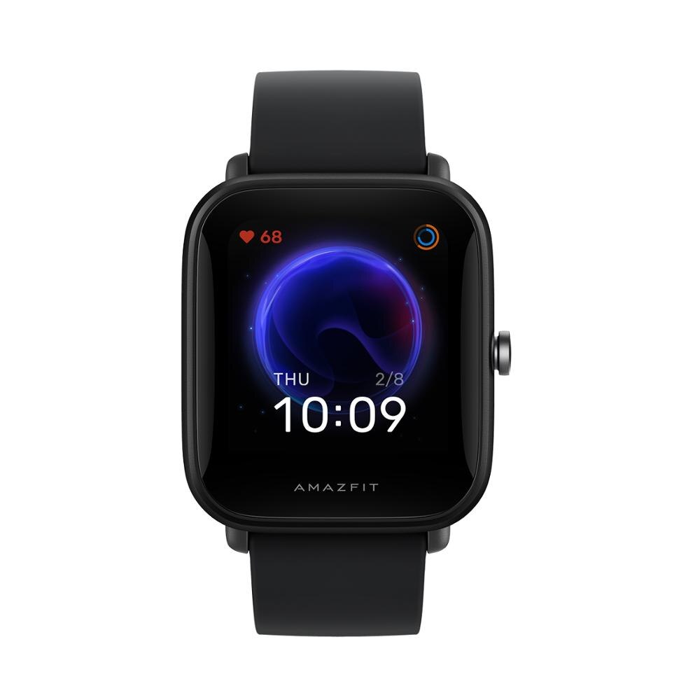 Amazfit – montre connectée Bip U, Version globale, moniteur d'activité physique, résolution 320*302, 60 Modes de Sport, Notification de Message: Blck