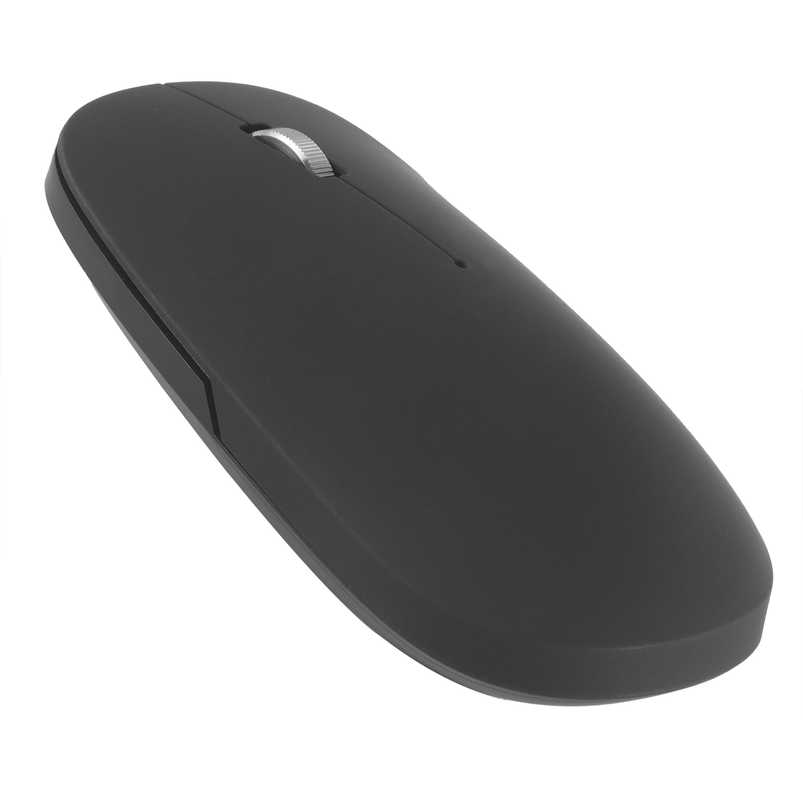 Bezprzewodowa mysz Bluetooth 5.0 mysz cichy komputer akumulator USB Mause ergonomiczne aluminiowe optyczne szczupłe myszy na laptopa PC Xiaomi: Black