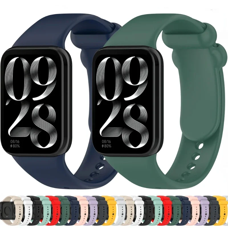 Silikoniranneke xiaomi mi band 8 9 pro sport -älykellolle, korvaava ranneke xiaomi redmi watch 5 4 -ranneketarvikkeet