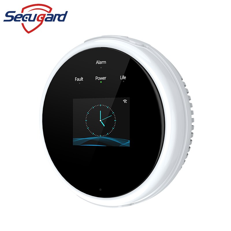 WiFi Gas Detector Tuya Smart Home Leakage Sensor LED Display Natural Gas Leak Detectors Alarm