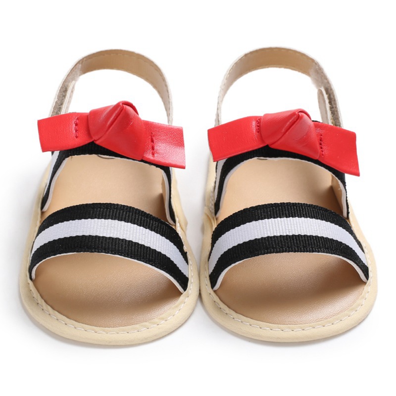 Chaussures antidérapantes pour bébés filles, sandales pour bébés, pour la marche, à nœud papillon