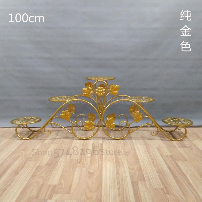 Balcony indoor Nordic flower shelf wrought iron balcony multi-storey floor-mounted simple living room floor pot rack: VIP 2