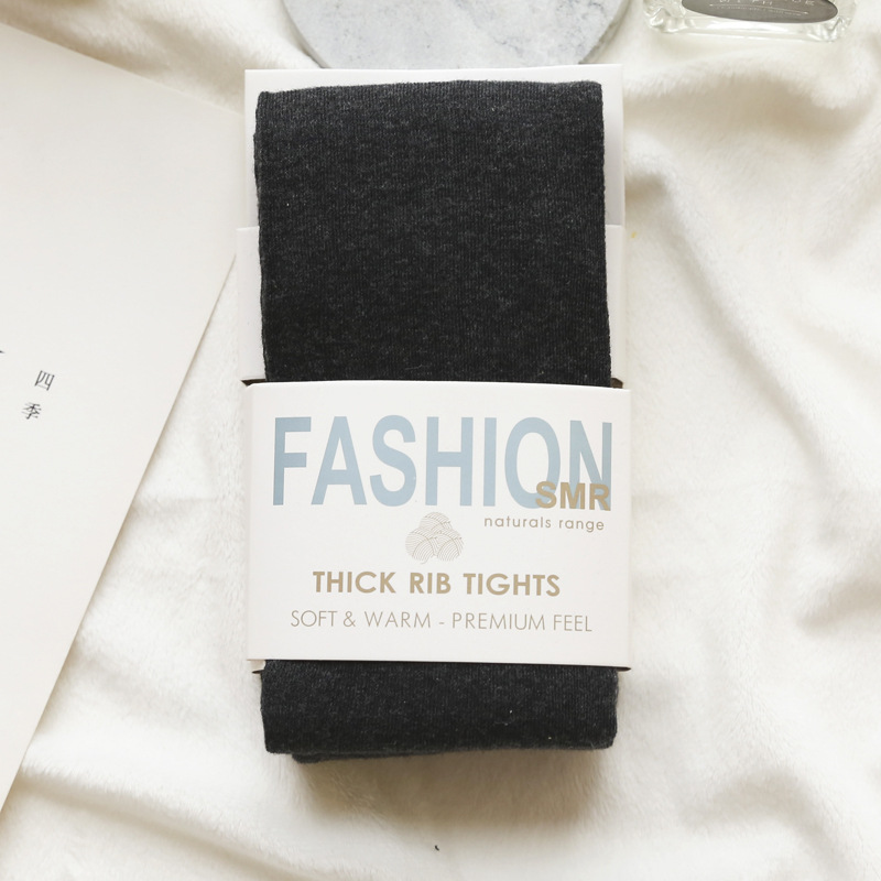 Verdicken warm Twist Gestreiften Frau strumpfhosen Herbst Winter Strumpfhosen Baumwolle gestrickte strümpfe Multi farben Collant Femme Strumpfhose: Muster3darkgray / DesignA-lian