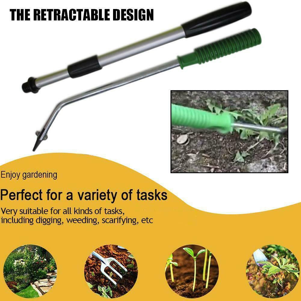 Extending Telescopic Slab Weeding Remover Tool Patio Paving Garden Weeder Outdoor