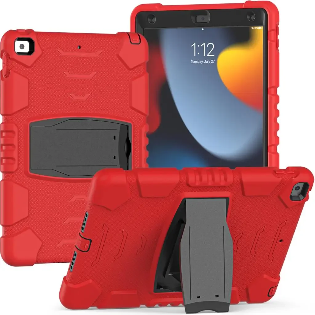 Etui til apple ipad 9.7 "  a1822 a1823 a1893 a1954 air 2, kraftigt børnecover til ipad pro 9.7 "  a1673 a1674 a1675: 4 / Lilla