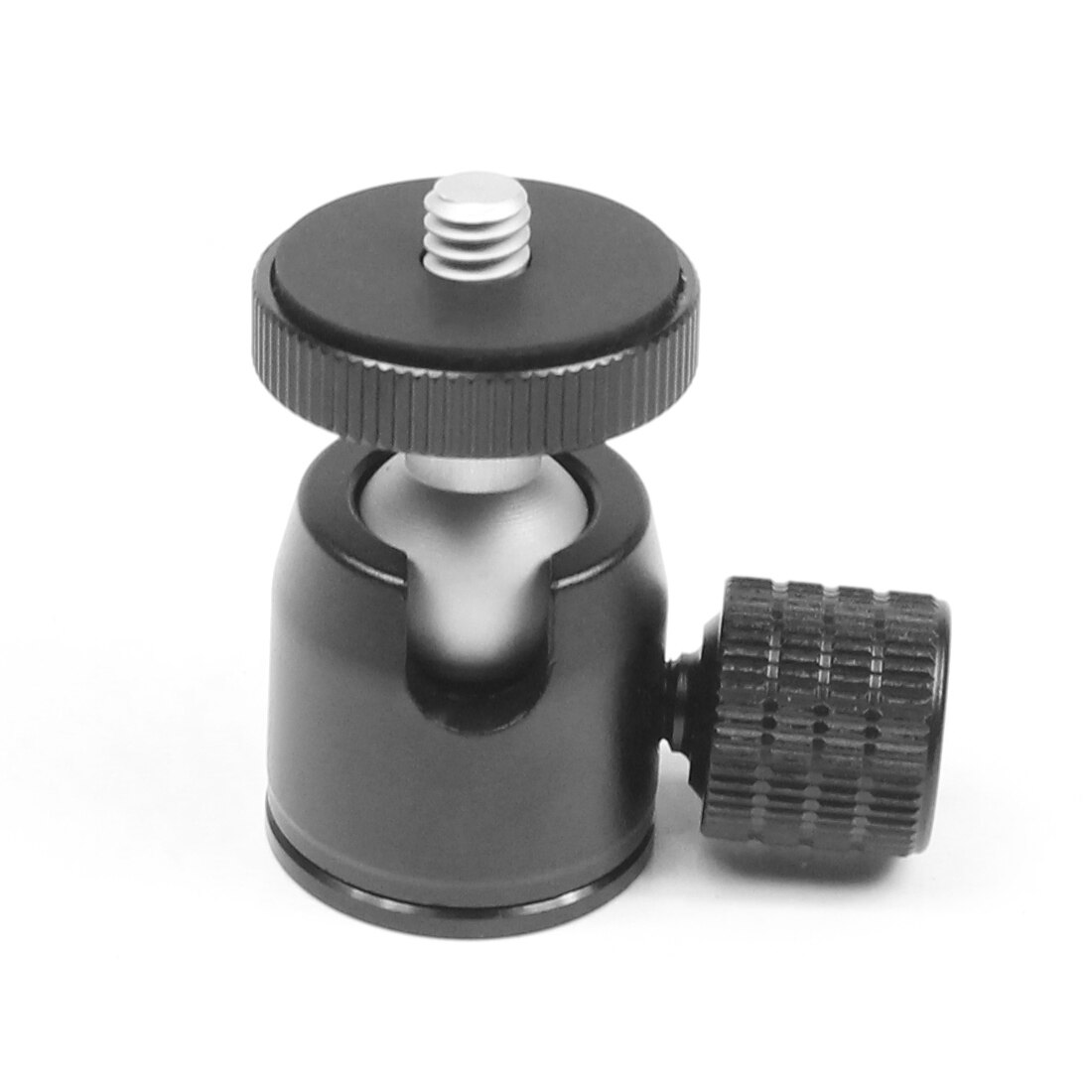 BGNing – Mini trépied tête de boule pivotante à 360 degrés, têtes de boule, support vidéo, pour appareil photo SLR, lumière LED, support de Flash: Gris