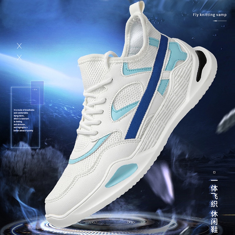 Dämpande andningshål herr fritidsskor andningsbara sneakers gym träning althetic outdoor skor lätta
