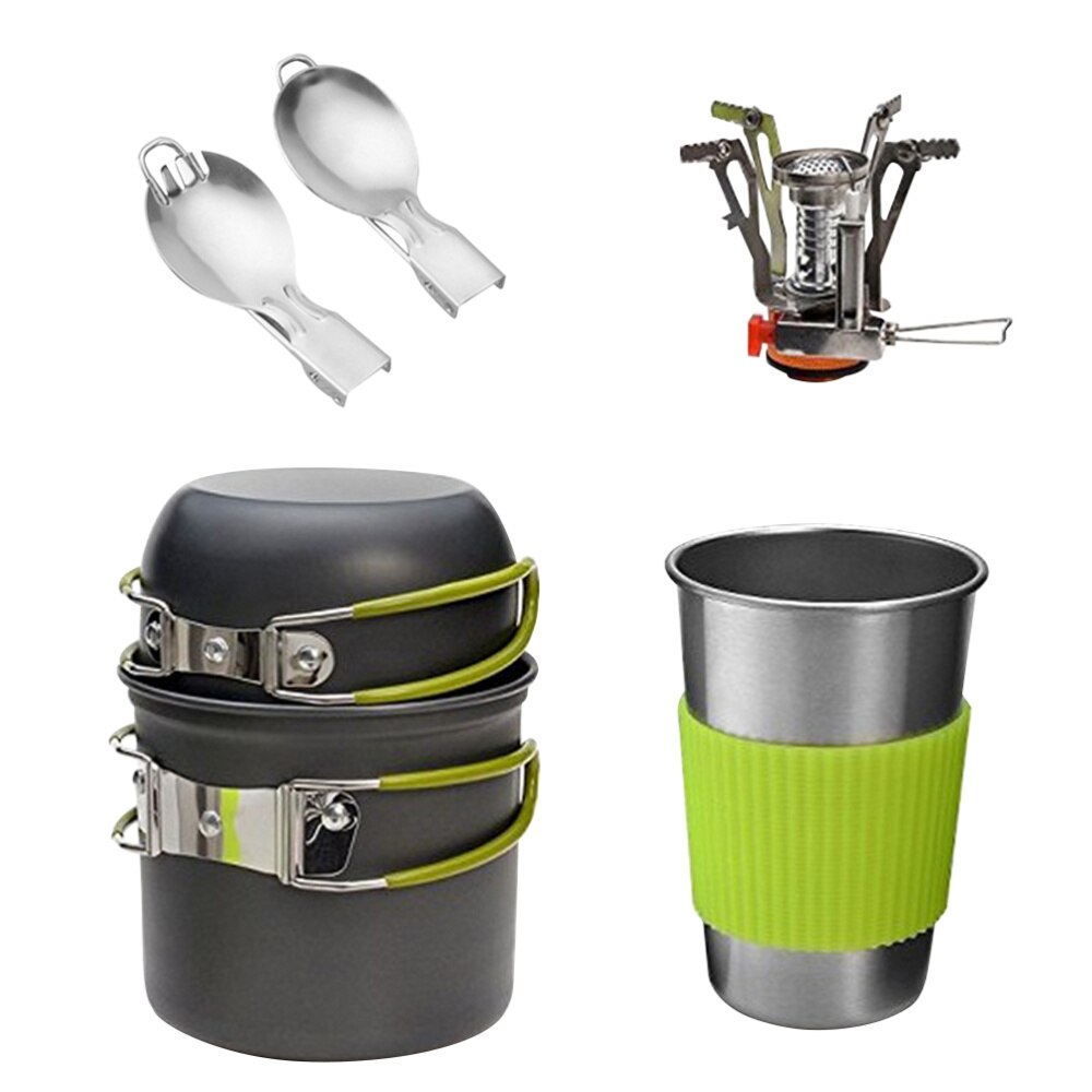 1 Set Outdoor Picnic Cooking Utensils Camping Cookware Portable Cutlery