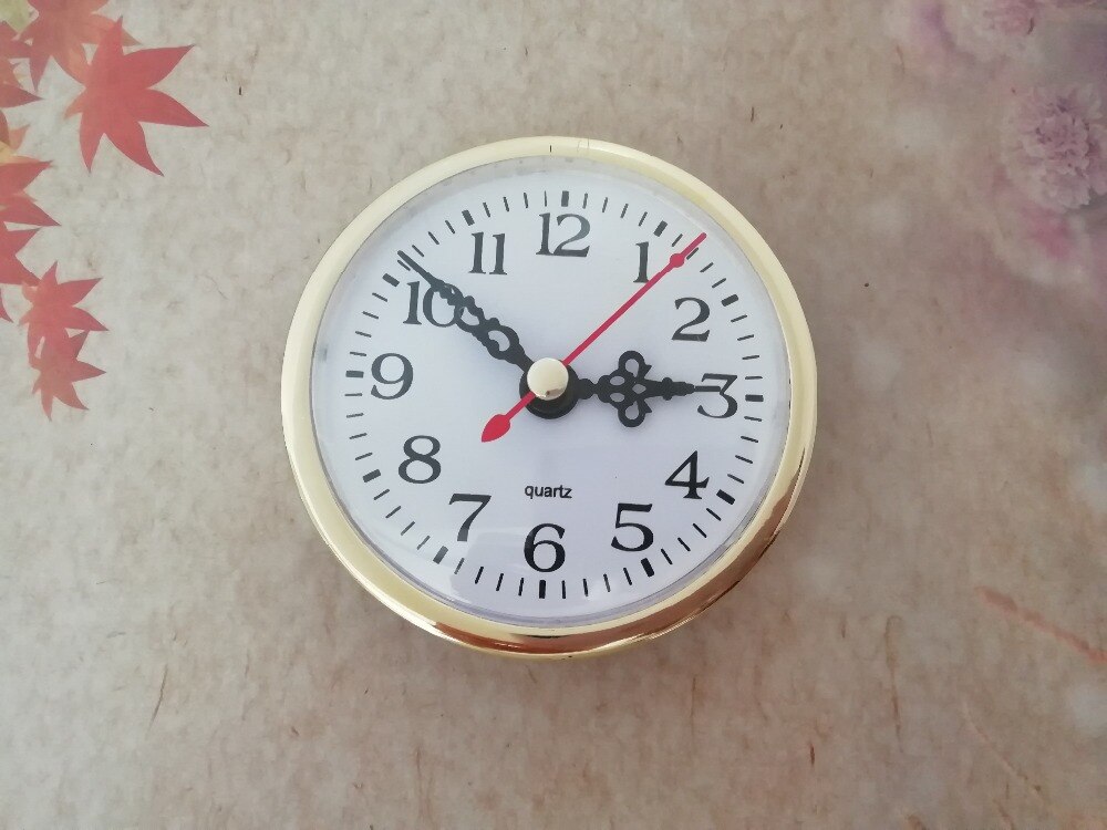 2PCS Gold Insert Quartz Clock FIT-UP Diameter 80mm Insert Clock for DIY Clock Accessories
