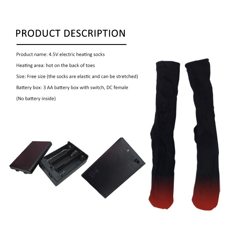 Electric Heated Socks Battery Power Self-heating Socks To Prevent Cold Adult Men Thermal Foot Treasure Warm-sock