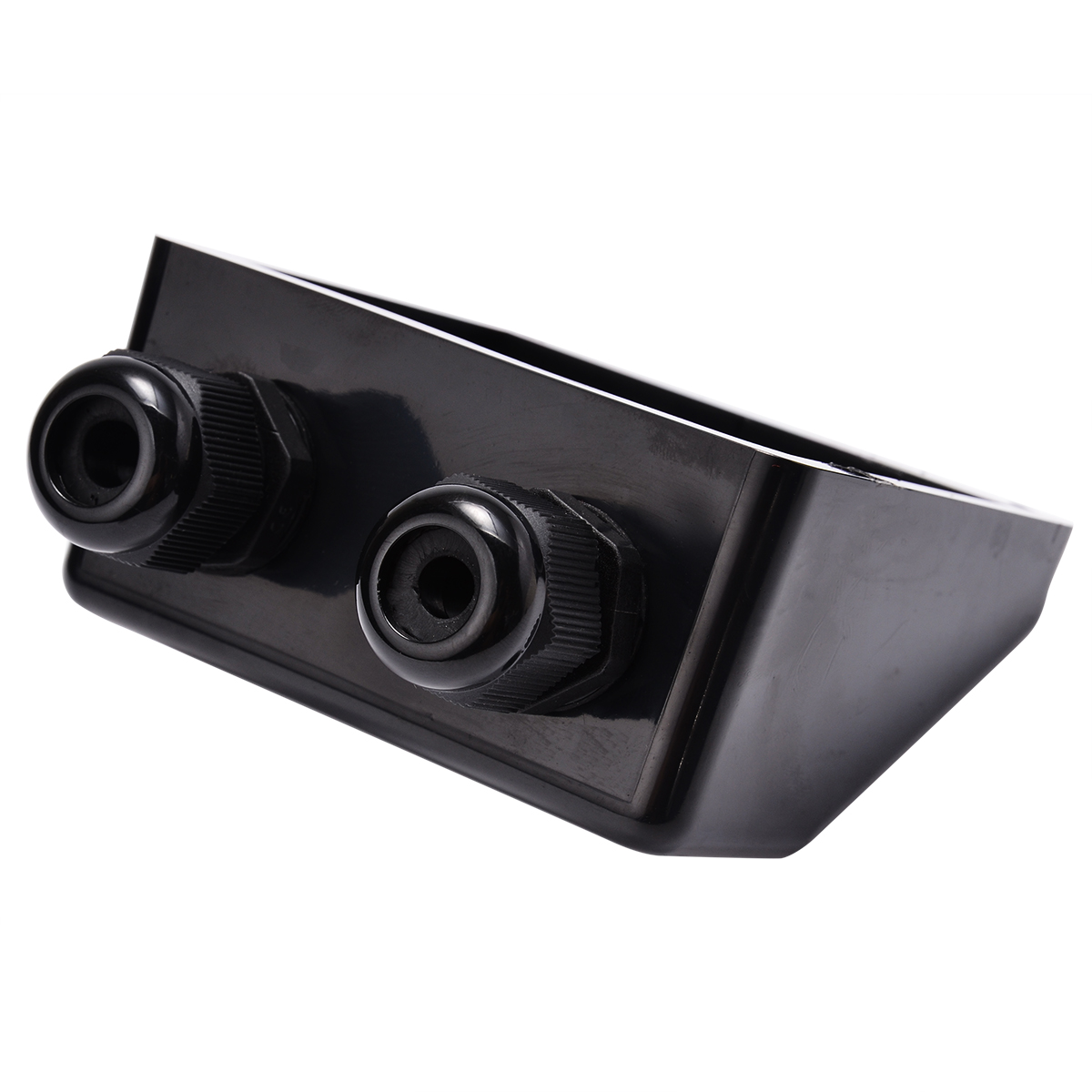 Black Roof Solar Panel Cable Entry Gland Box Waterproof Double Cable Gland For Caravan Boat