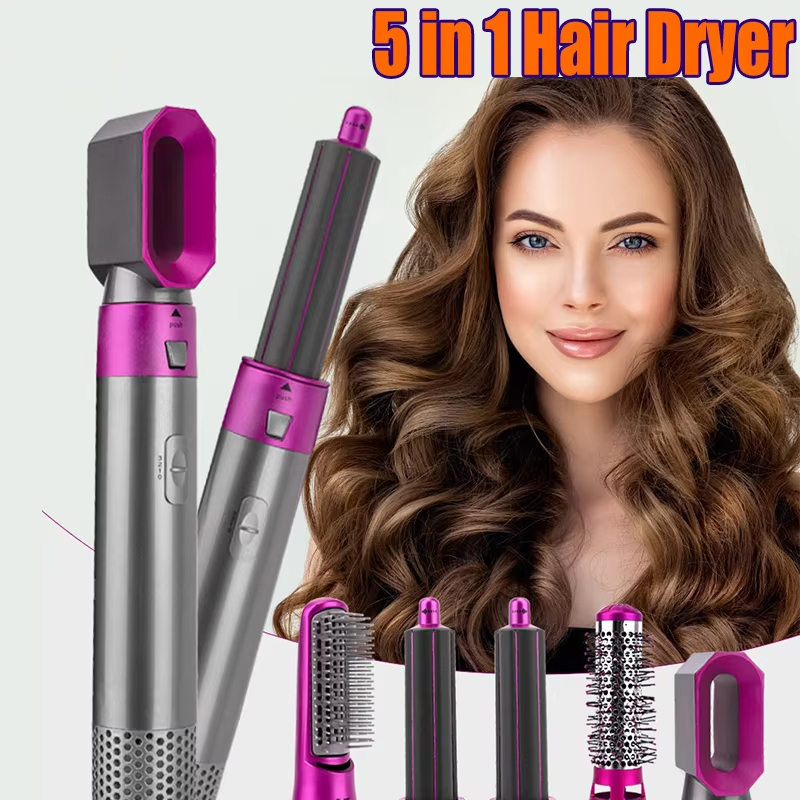 5 in 1 Hair Dryer Comb Set Curling Iron Hair Straightener Styling Tool For Airwrap Hair Dryer