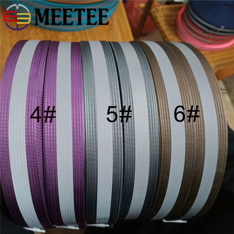 17mx20mm Polyester Nylon Reflective Stripe Webbing... – Grandado