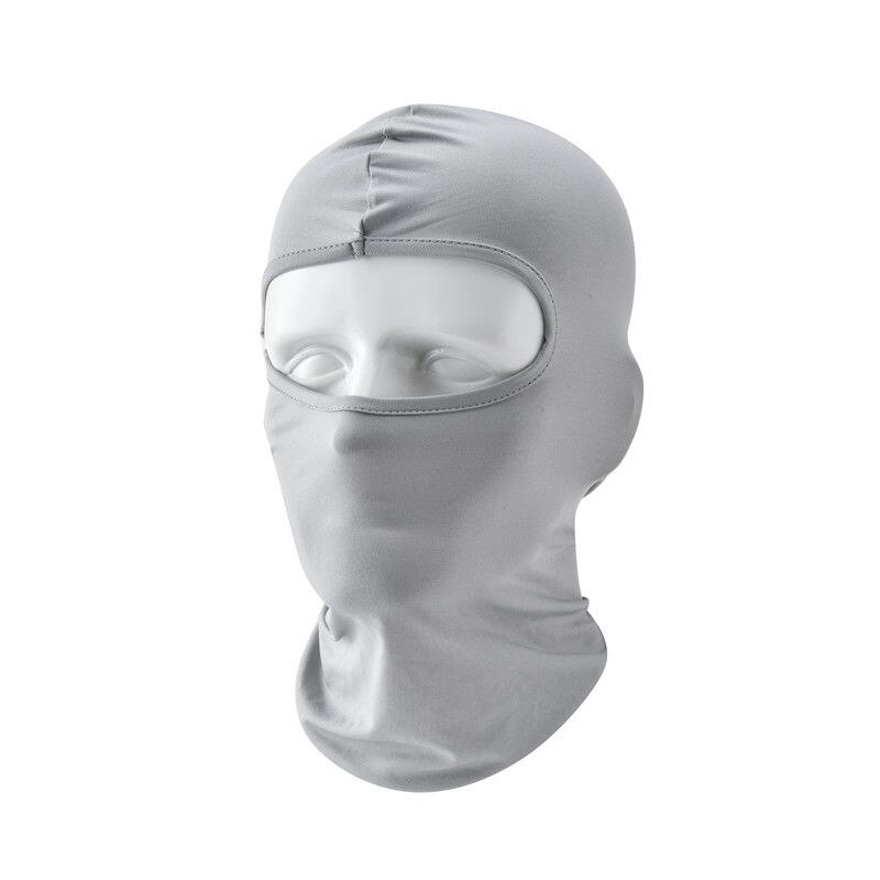 Motorcycle Men's Balaclava Winter Scarves Windproof Breathable Cycling Ski Biker Shield Helmet Woman Full Face Cover Neck Warmer: Gray
