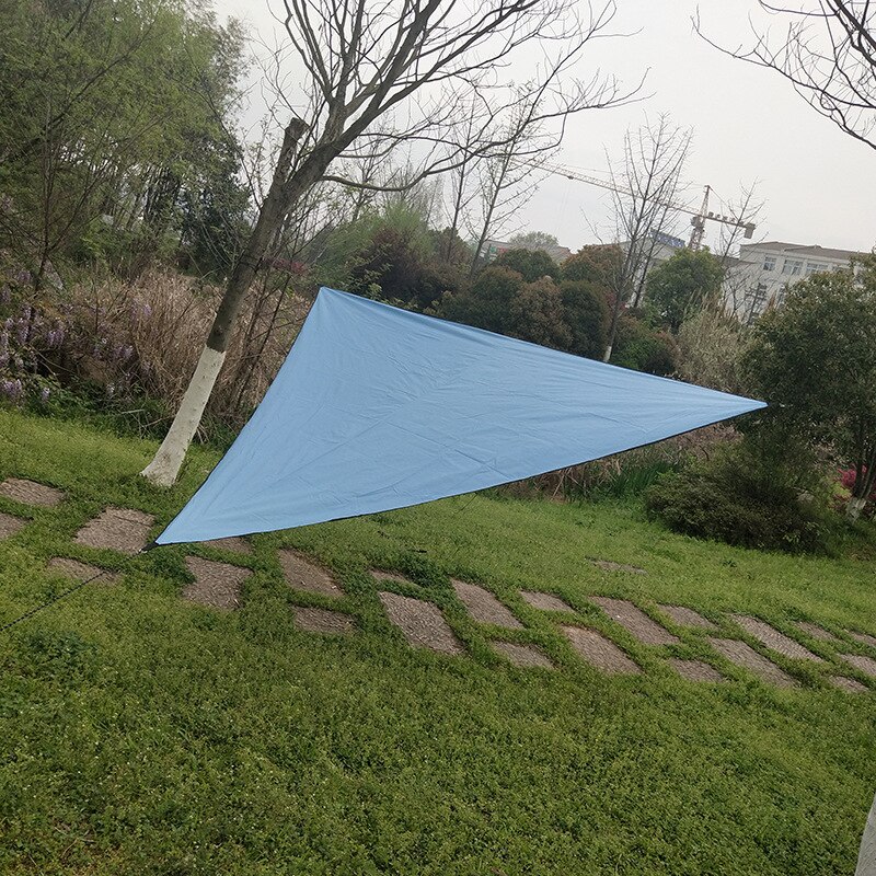 Triangle soleil abri auvent auvent abris Anti-UV soleil ombre voile imperméable tente bâche Portable en plein air Camping pique-nique tissu