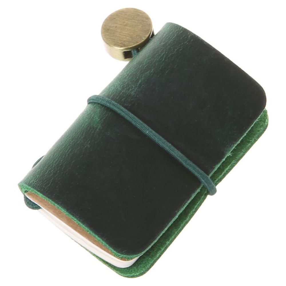 Portable Handmade Cover Insert Brochure Pocket Diary Book School Journal Booklet Notebook Leather Travel Book Mini Notebook: Burgundy