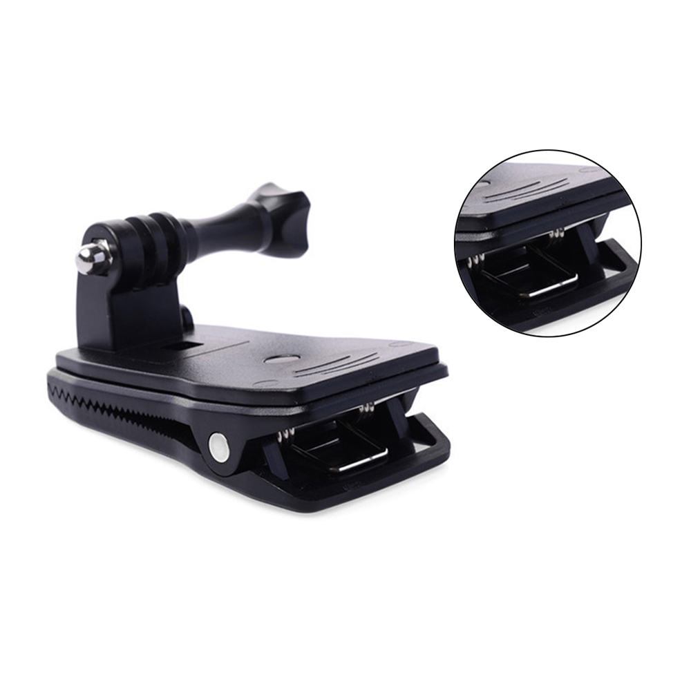 Sac à dos caméra d'action 360 degrés rotatif sac à dos chapeau pince de fixation pour Gopro Hero 5 3 4 Session pour Go Pro accessoire