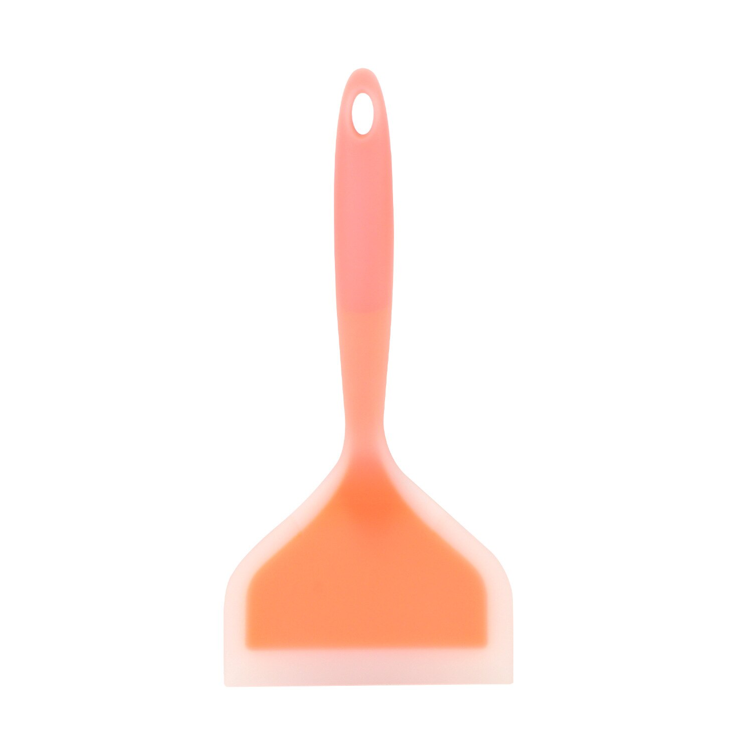 Silicone Cooking Turner Pancake Shovel Non-Stick Beef Meat Wide Pizza Spatula Kitchen Scraper Food Lifters Kitchen Gadgets: Orange