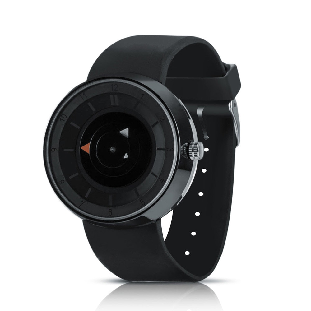 Creatieve Horloges Mannen Grote Wijzerplaat Sport Horloges Paidu Zwart Siliconen Quartz Horloges Goedkope Prijs Reloj Hombre