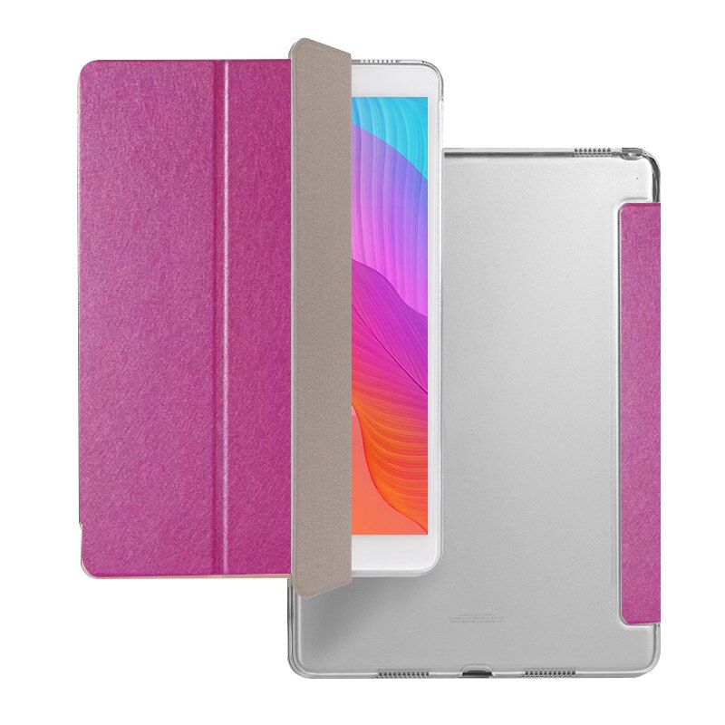 Inteligentne etui do Huawei MatePad T10S 10.1/T10 skórzane etui do tabletu Huawei MediaPad T5 10 10.1 &quot;AGS2-W09/L09/L03/W19: Rose red / MatePad T10