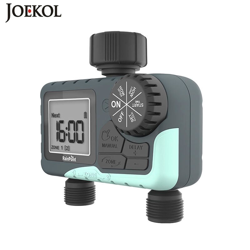 Programmable Digital Water-tap Watering Timer Battery Operated Automatic Watering System Irrigation Controller With 2 Outlet