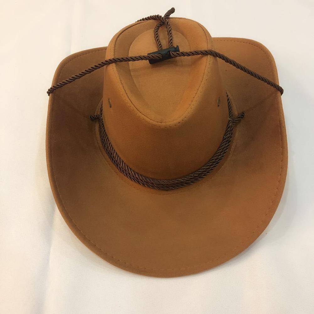 Cowboy Hoed Suede Lente Zomer Man Caps Schaduw Paardrijden Outdoor Effen Kleur Mode