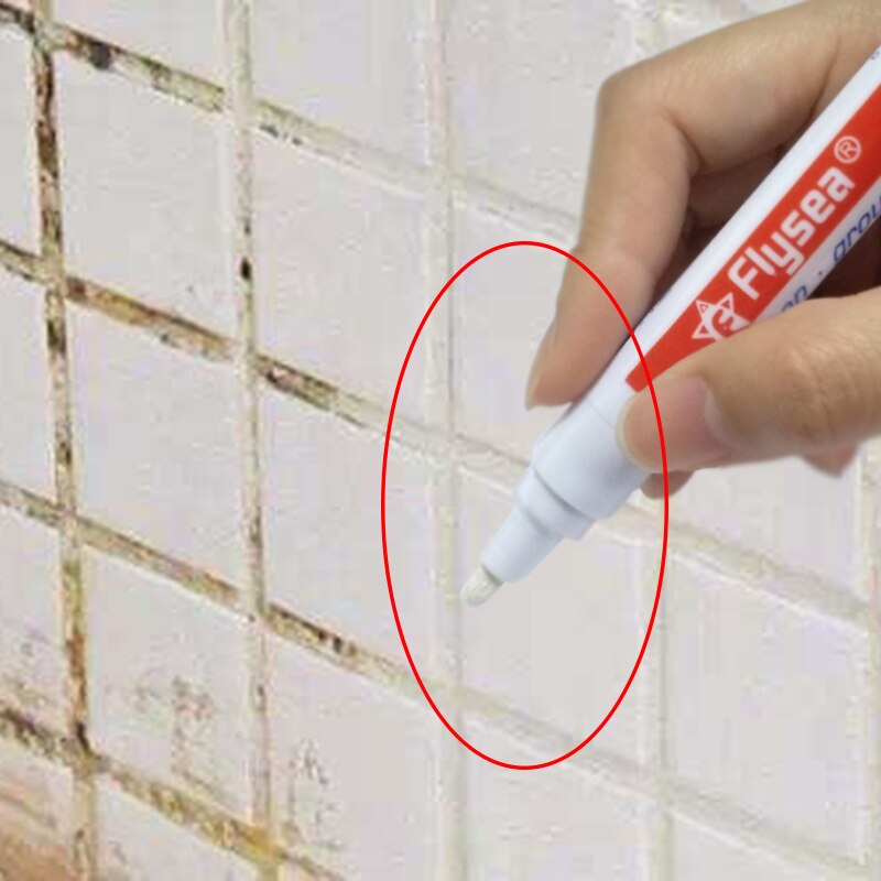 Color Pen White Tile Refill Grout Pen Tile Gap Repair Bathroom Porcelain Filling Waterproof Mouldproof Cleaner Agents Paint