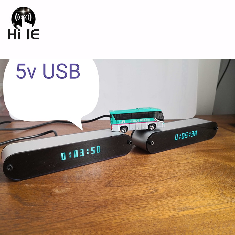 Screen Display Desktop VFD Clock ds3231 Digital LED Clock Home Clock Vacuum Fluorescent Display Power-off Memory