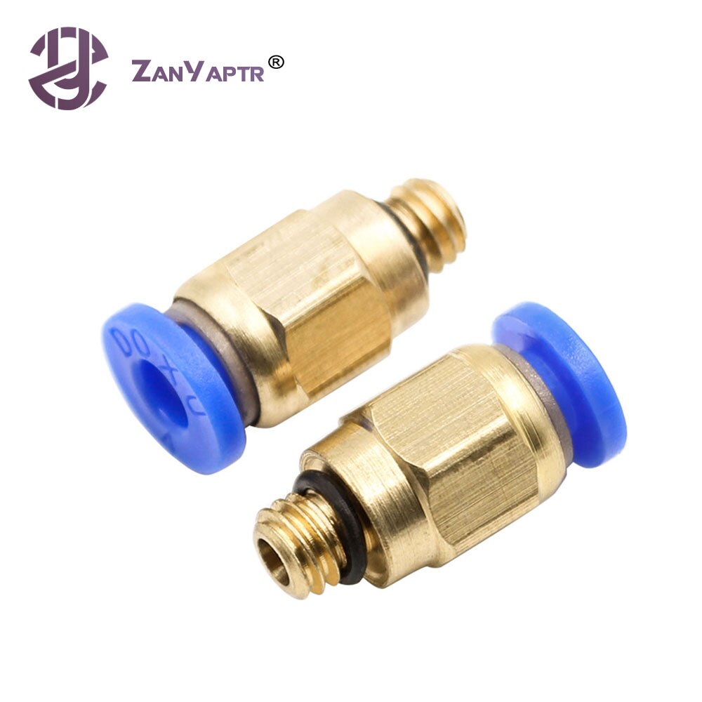 2 pièces PC4-M6 raccord droit pneumatique connecteur pour 4mm OD tube M6 6mm Reprap pour imprimante 3D imprimantes pour extrudeuse E3D